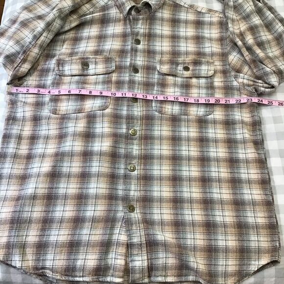 MCCORMICK western cowboy wear plaid men 100% cotton button down shirt in Large - Picture 10 of 14